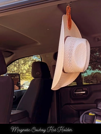 Magnetic hat holder